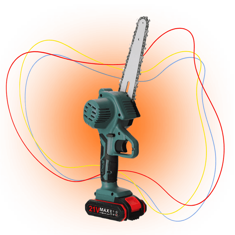 Motosserra Compacta Elétrica 21V/24V - Portátil, Leve e Multifuncional