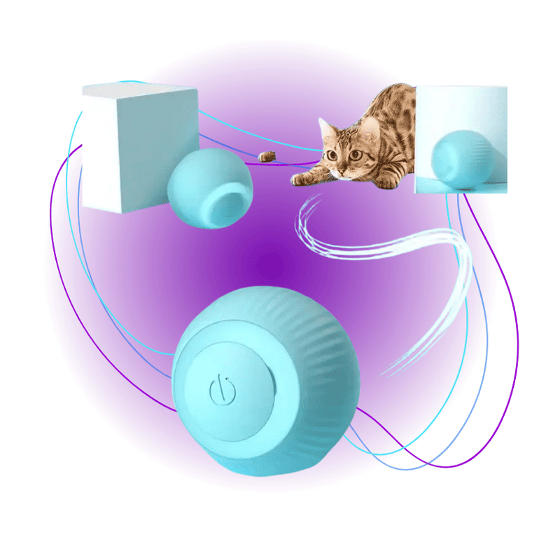 Brinquedo Interativo Elétrico para Gatos - Bola Automática Mágica