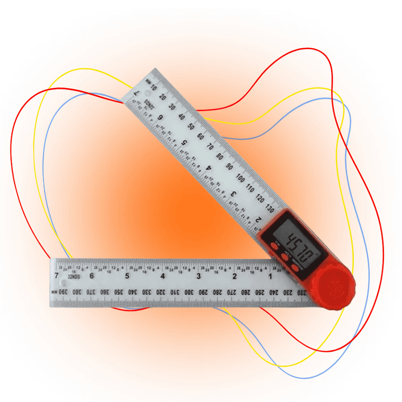 Inclinômetro digital 2 em 1 Régua de ângulo digital Goniômetro eletrônico Transferidor de ângulo Ferramenta de medição