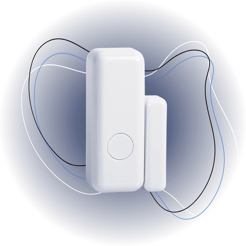 Sensor de Porta e Janela PGST para Sistema de Alarme 433MHz