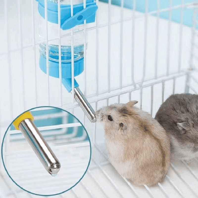 Bebedouro Automático para Hamsters – 2 em 1 com Comedouro