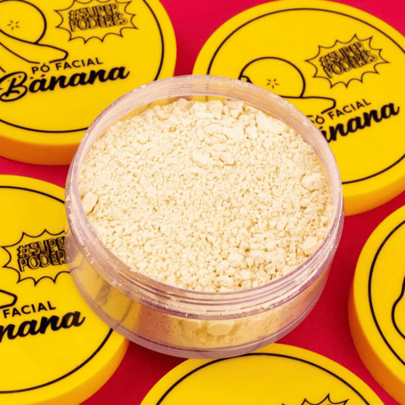 Pó Facial Super Powers Banana - Finalização Perfeita para Sua Maquiagem