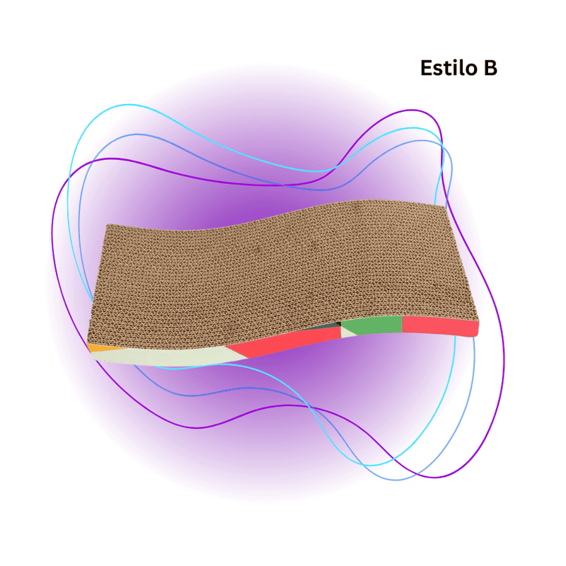 Arranhador Ondulado para Gatos - Durável e Funcional