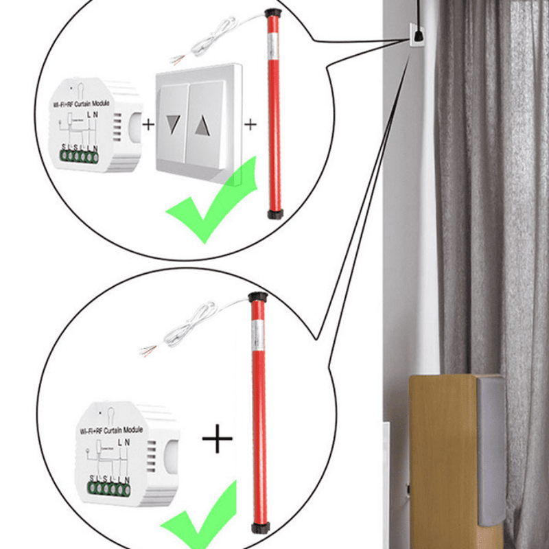 Motor Tubular Inteligente 25mm Wi-Fi para Persianas e Cortinas