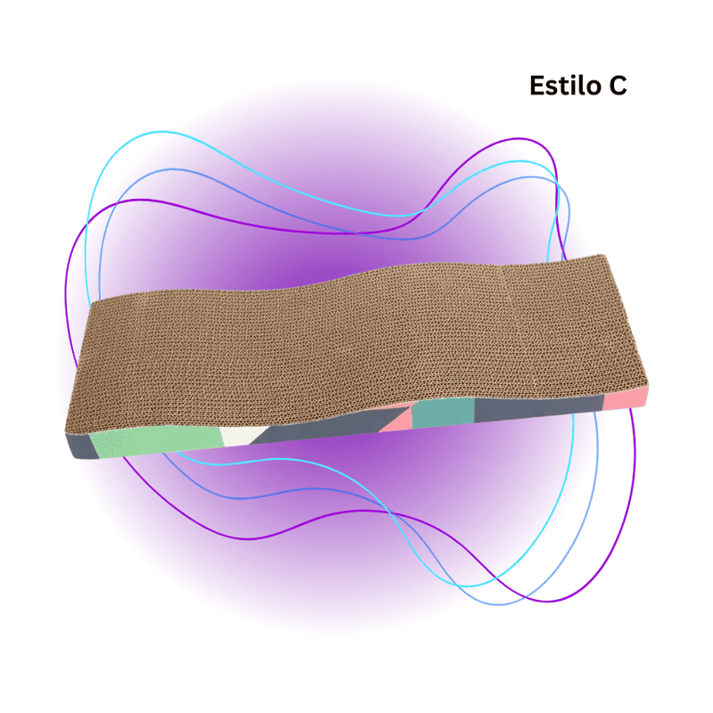 Arranhador Ondulado para Gatos - Durável e Funcional