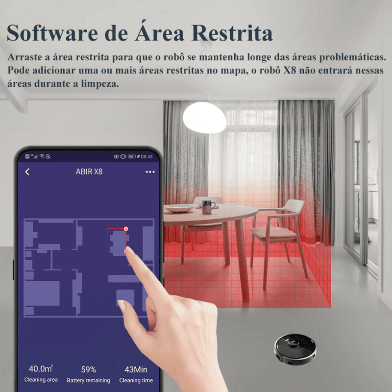 ABIR X8 - O Robô Aspirador com Inteligência e Potência de Última Geração