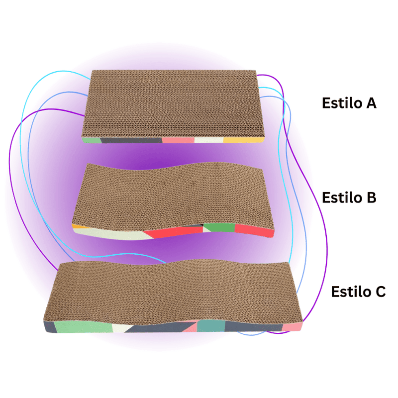 Arranhador Ondulado para Gatos - Durável e Funcional