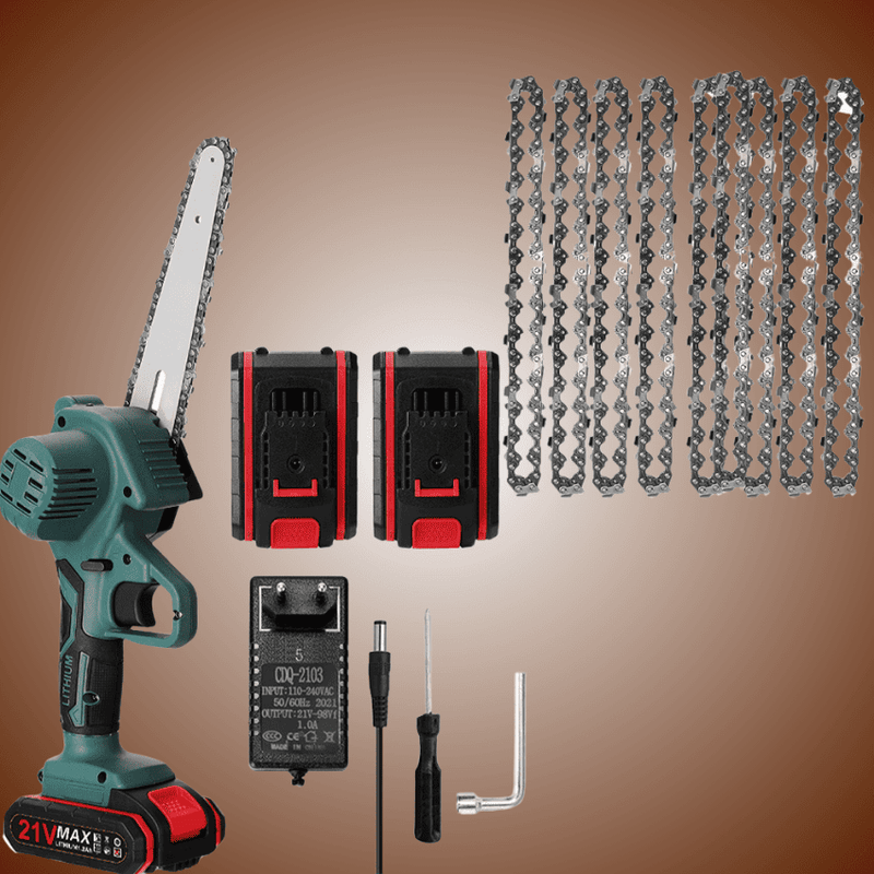 Motosserra Compacta Elétrica 21V/24V - Portátil, Leve e Multifuncional