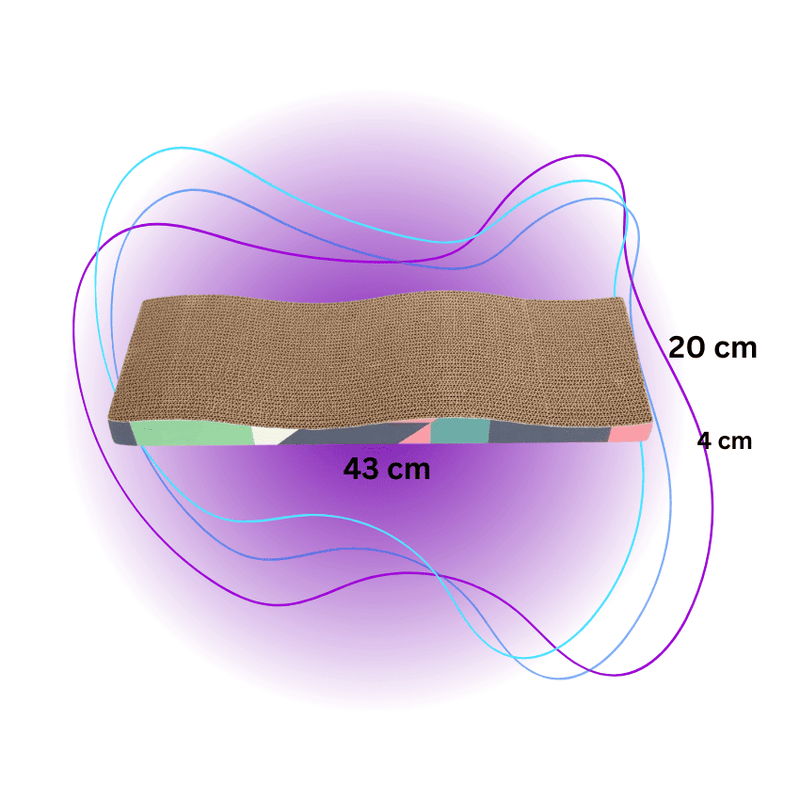 Arranhador Ondulado para Gatos - Durável e Funcional